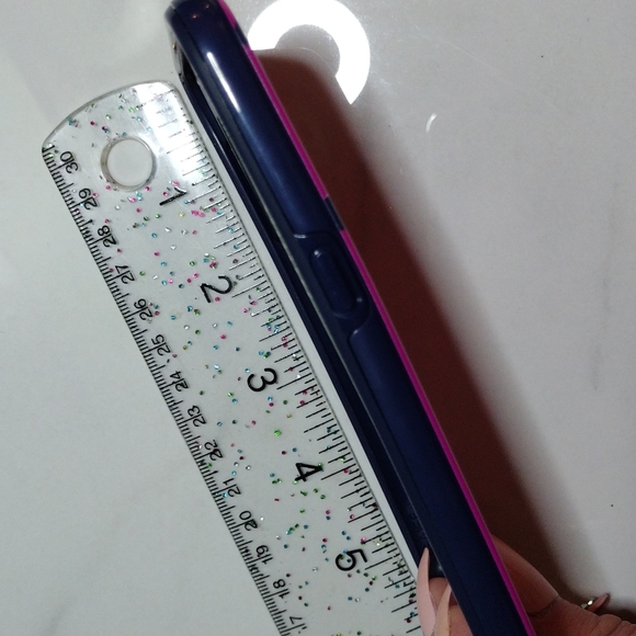Kate Spade Pink & Navy Dot Galaxy S6 Hybrid Hard Shell Phone Case NEW - Picture 6 of 9